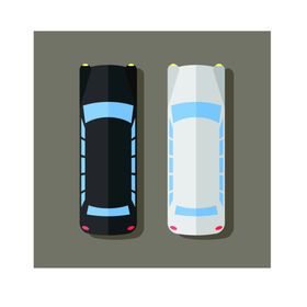 交通工具扁平化汽车呆萌汽车汽车卡形象