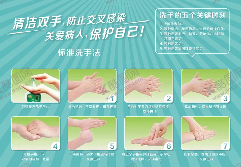编号：56304310221808158893【酷图网】源文件下载-标准洗手法专业洗手图