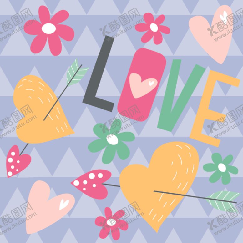 编号：45048810062302119737【酷图网】源文件下载-温馨浪漫卡通背景图案