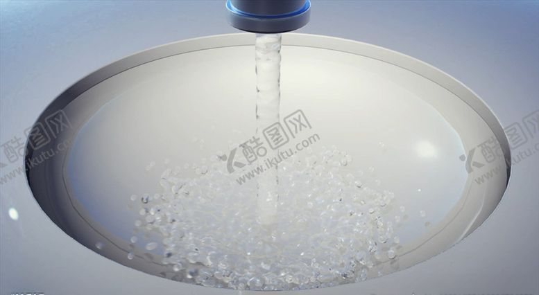 编号：95368406171514404195【酷图网】源文件下载-C4D片头动画水龙头流水