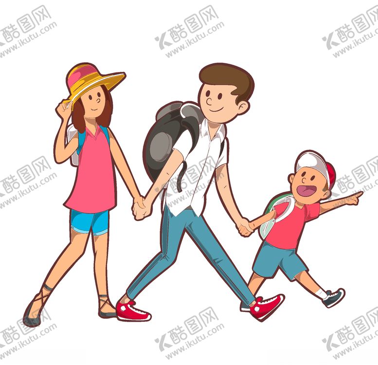 编号：63927209190545109089【酷图网】源文件下载-一家旅游矢量