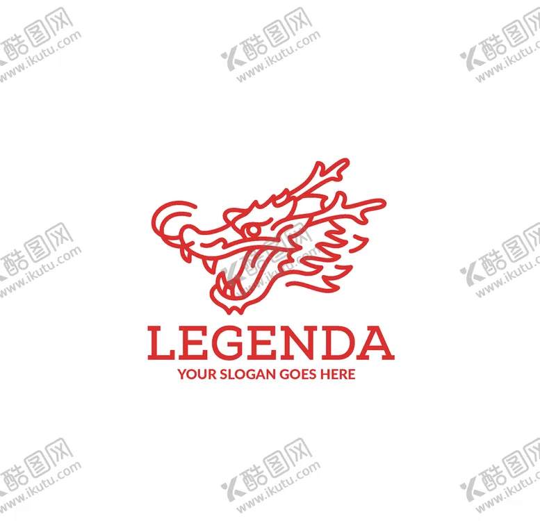 编号：26027103252054505714【酷图网】源文件下载-经典线描风龙头logo