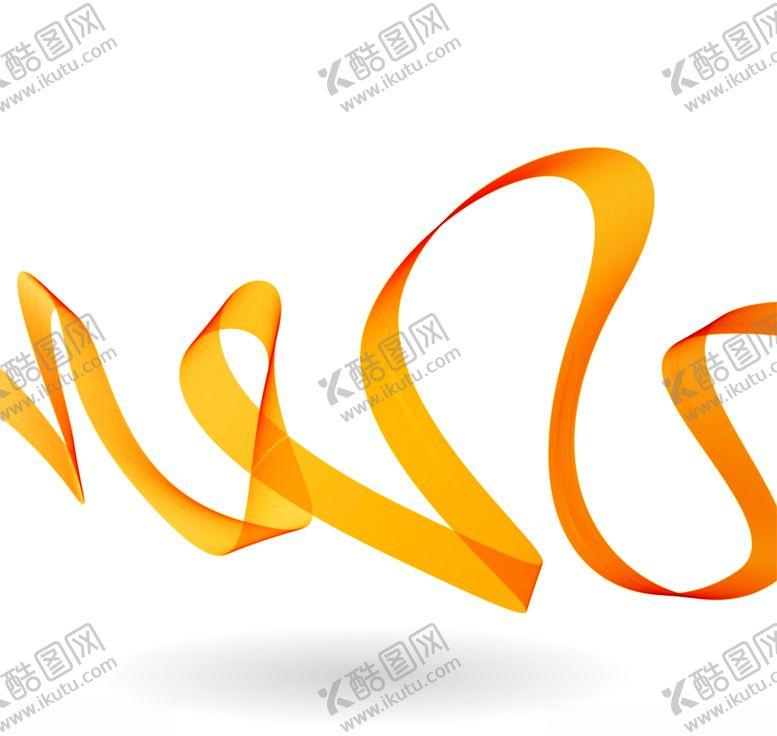 编号：58166209290456329980【酷图网】源文件下载-金色飘带