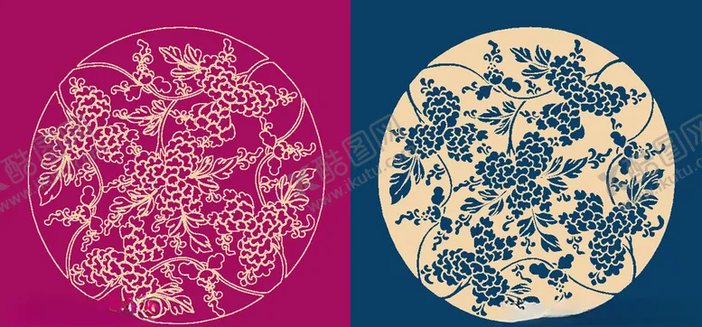 编号：13823907020732297074【酷图网】源文件下载-圆形底纹中国风矢量纹饰