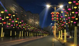 夜市街道亮化