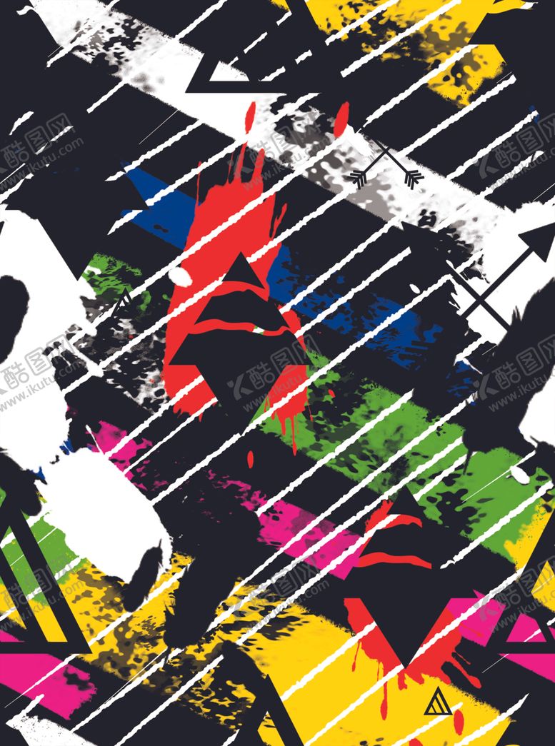 编号：36351209201130428618【酷图网】源文件下载-水彩晕染连续印花