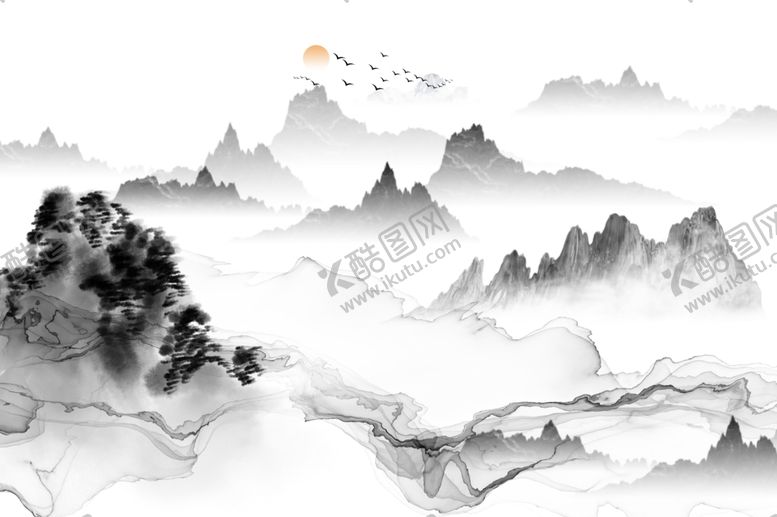 编号：72817710241509233123【酷图网】源文件下载-水墨山水