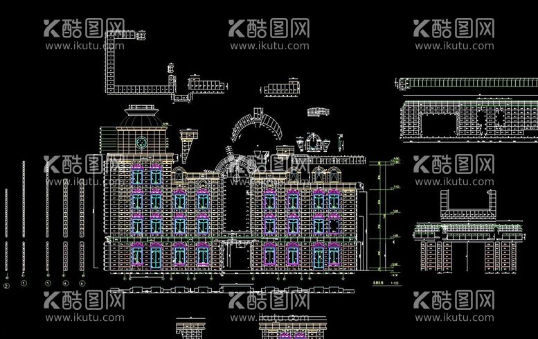 编号：80348812180509173631【酷图网】源文件下载-幕墙图纸施工图纸