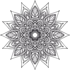曼陀罗花纹