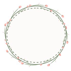 小花纹边框