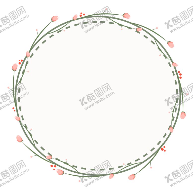 编号：30342906160219263343【酷图网】源文件下载-小花纹边框