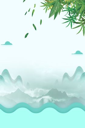 简约红色大气端午节创意海报