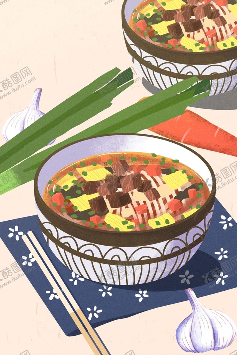 编号：92226311190952302147【酷图网】源文件下载-手绘美食海报图片