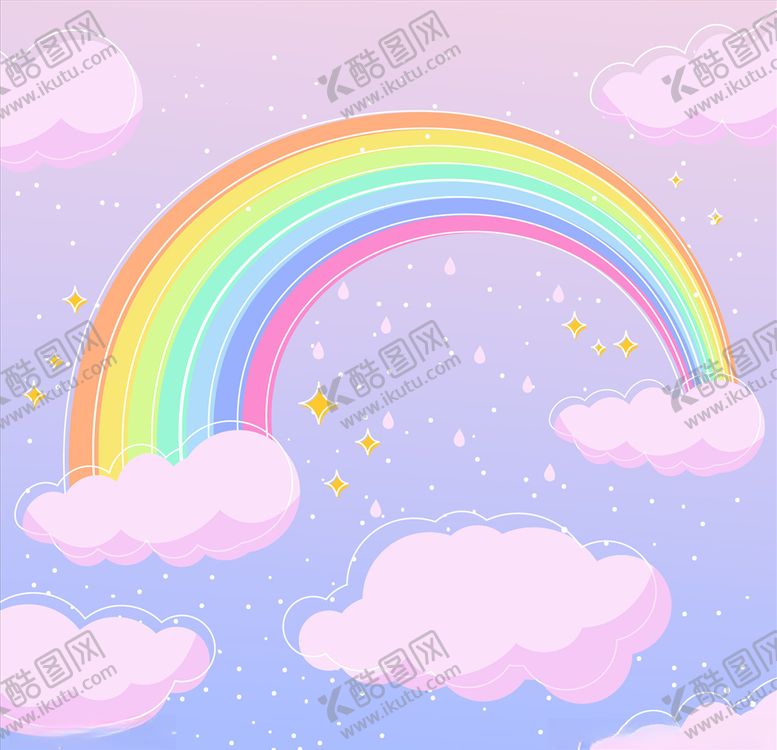 编号：97022706240343098002【酷图网】源文件下载-卡通彩虹
