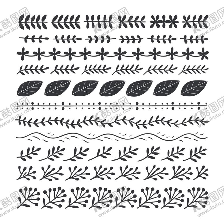 编号：16746612191629369073【酷图网】源文件下载-树叶花纹图案