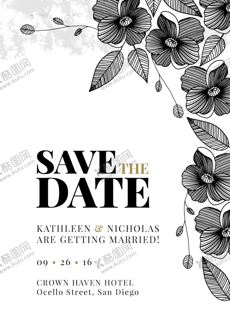 编号：27067310070707154678【酷图网】源文件下载-高端婚礼邀请函设计