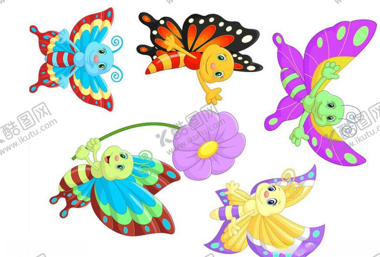 编号：49841409261840345620【酷图网】源文件下载-卡通蝴蝶