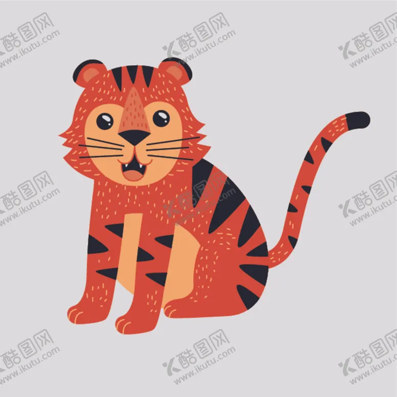 编号：97872106290722028653【酷图网】源文件下载-卡通老虎