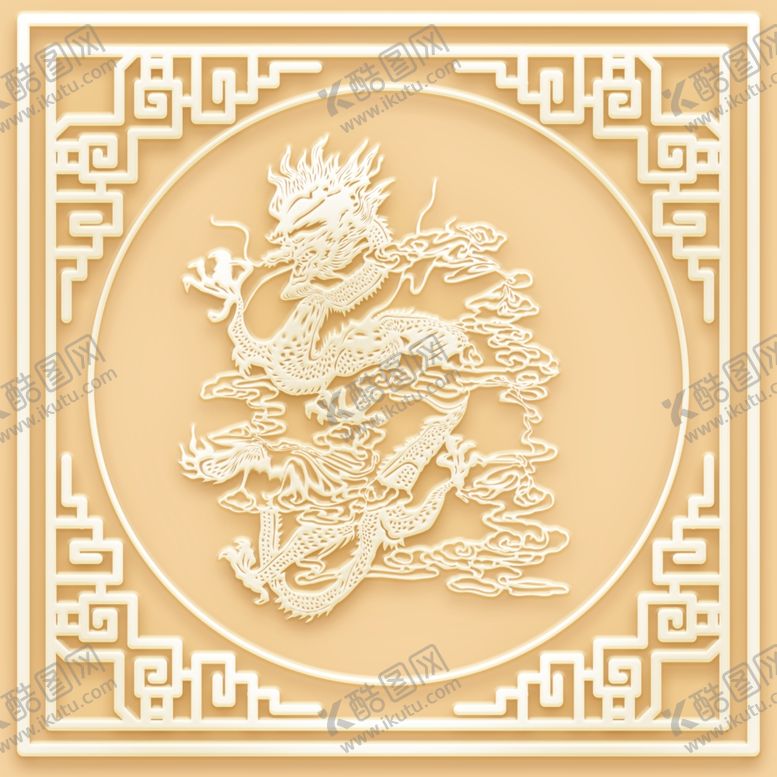 编号：31738110210240306328【酷图网】源文件下载-吊顶天花玉雕上古神兽