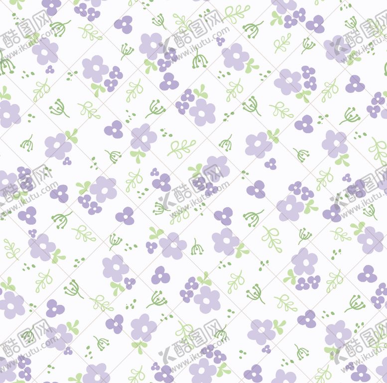 编号：83158204250550416935【酷图网】源文件下载-紫色小花图案背景