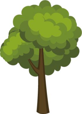 卡通树大插画元素简约简约