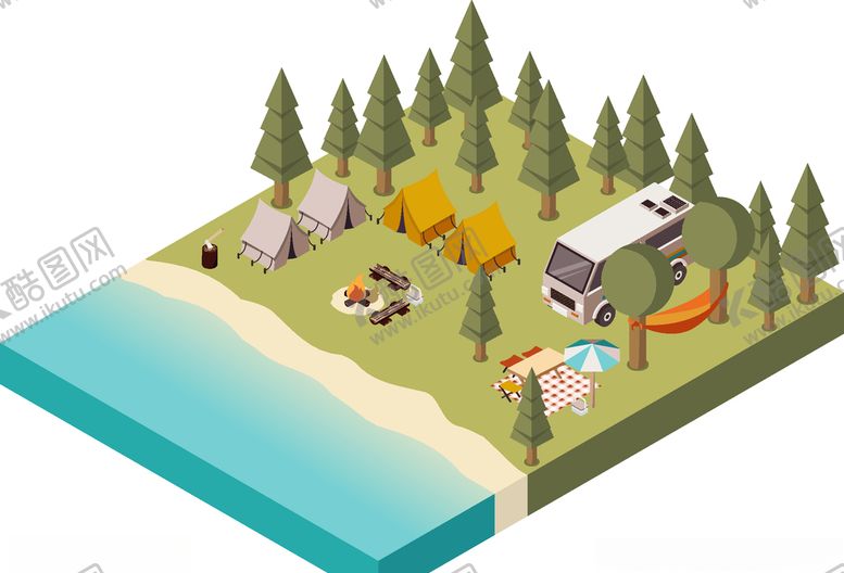 编号：98930209200922175263【酷图网】源文件下载-露营