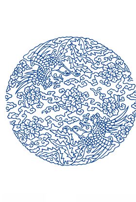 青花纹理