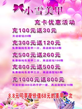 美甲活动海报