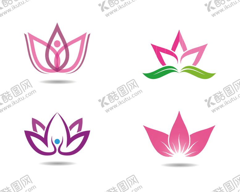 编号：57334307140624556401【酷图网】源文件下载-抽象荷花图标