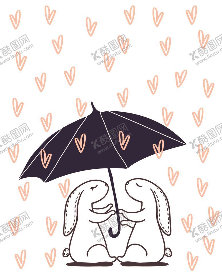 编号：86606709121940369701【酷图网】源文件下载-手绘卡通兔子