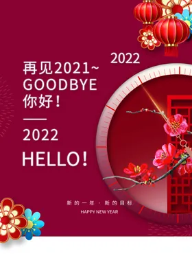 新年虎晚会背景海报2022背景