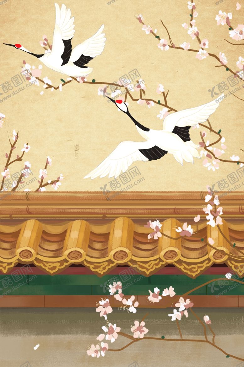 编号：82909207030541248473【酷图网】源文件下载-手绘故宫背景