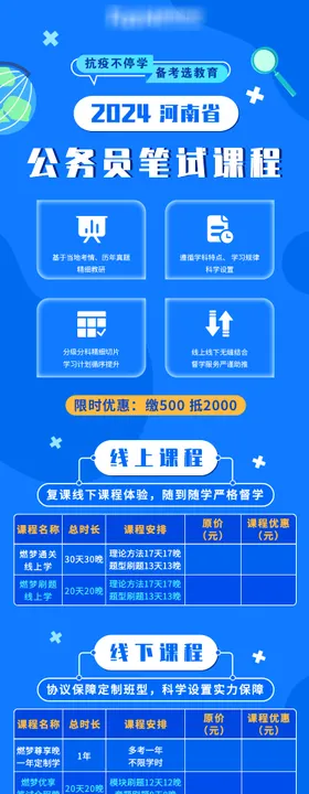 公务员笔试课程海报