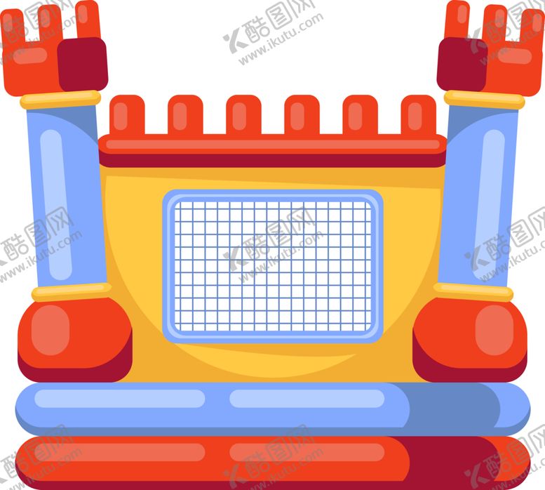 编号：99373102160114163618【酷图网】源文件下载-充气城堡卡通高清图片