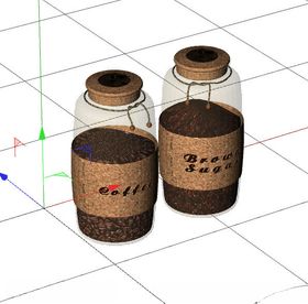 c4d模型收纳罐调料罐
