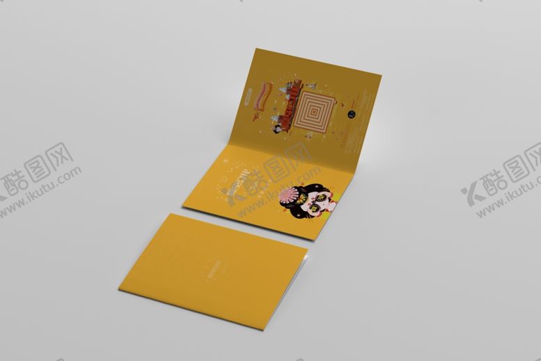 编号：93603505141645042136【酷图网】源文件下载-折页展示样机