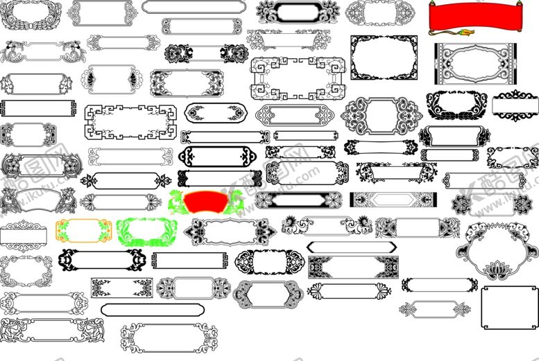 编号：34509607011013572222【酷图网】源文件下载-多样边框素材展示