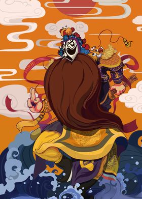 京剧插画