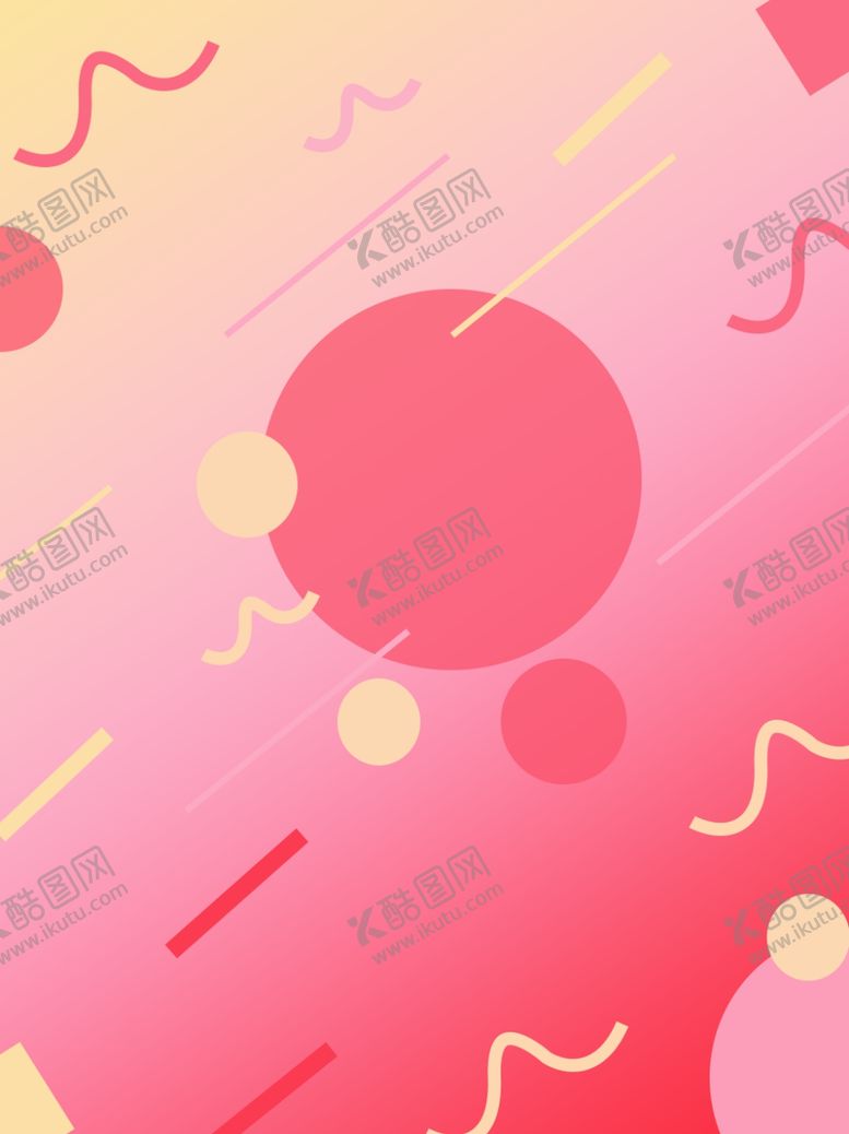 编号：67784209232331192870【酷图网】源文件下载-简约几何渐变波普风几何背景素材