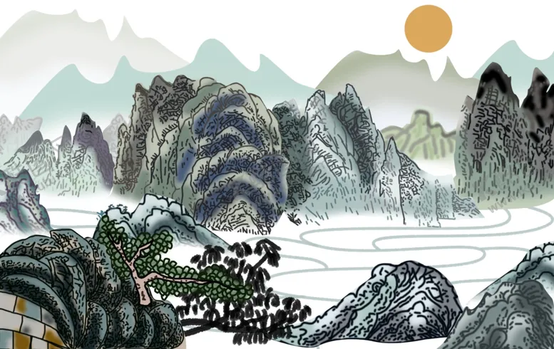 编号：52975309100051588212【酷图网】源文件下载-水墨山水