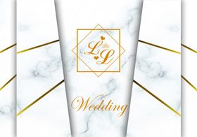 大理石花纹清新婚礼背景