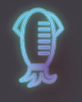 霓虹灯鱿鱼