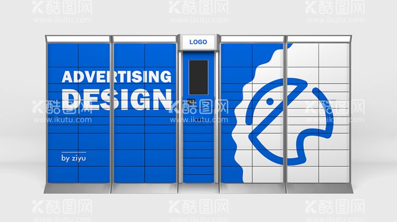 编号：61244012031144042120【酷图网】源文件下载-快递柜广告位样机