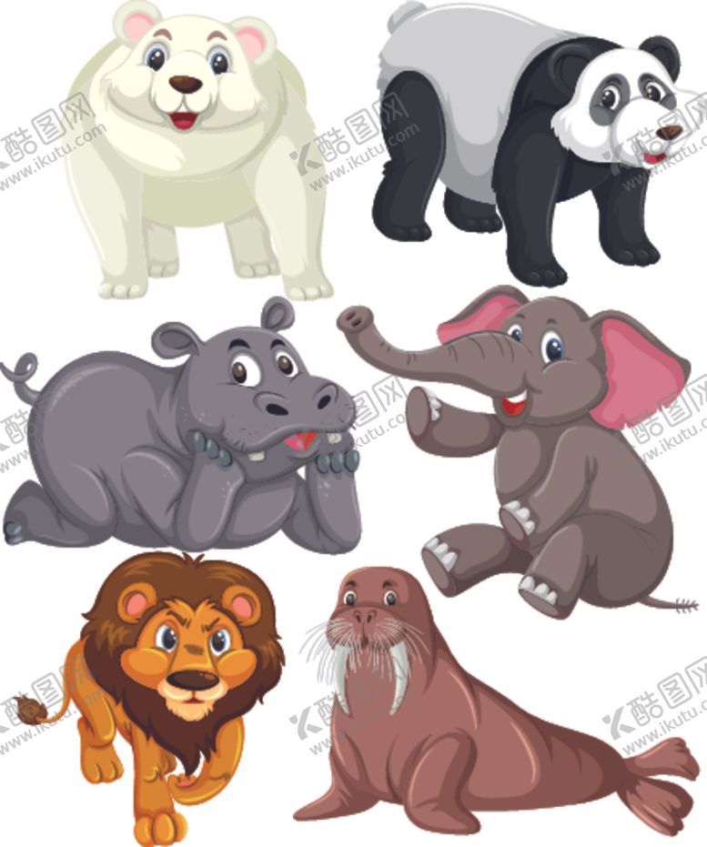 编号：23615810140152438176【酷图网】源文件下载-矢量动物素材