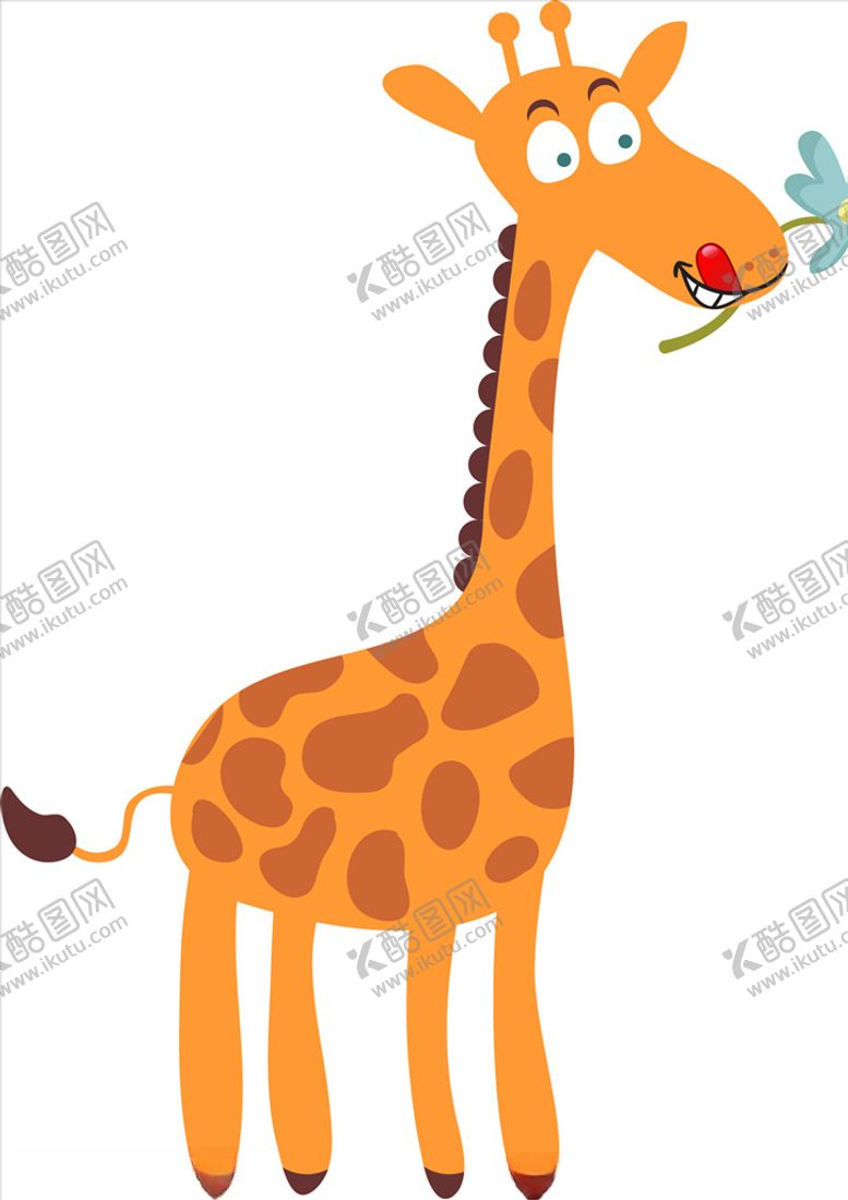 编号：26319309271000145353【酷图网】源文件下载-卡通长颈鹿