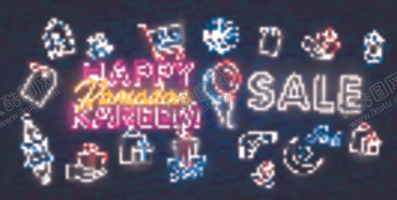 编号：72732309142300154607【酷图网】源文件下载-霓虹灯字母