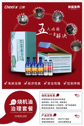 汽车烧机油海报