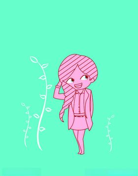 长发美女