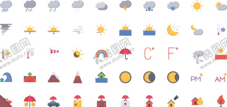 编号：18071009272010156404【酷图网】源文件下载-天气图标