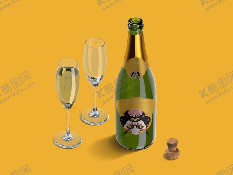 编号：42295504061356527254【酷图网】源文件下载-红酒样机